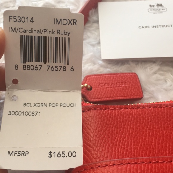 Coach Wristlet in Burnt Orange - Picture 5 of 8